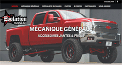 Desktop Screenshot of evolutiontuning.ca